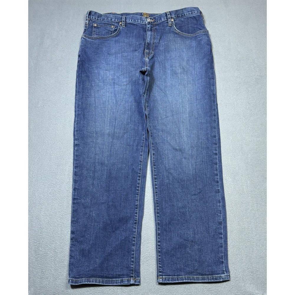 Orvis Jeans Mens 38x30 Nancarrow Blue Straight Leg Heavy Denim USA Gorpcore